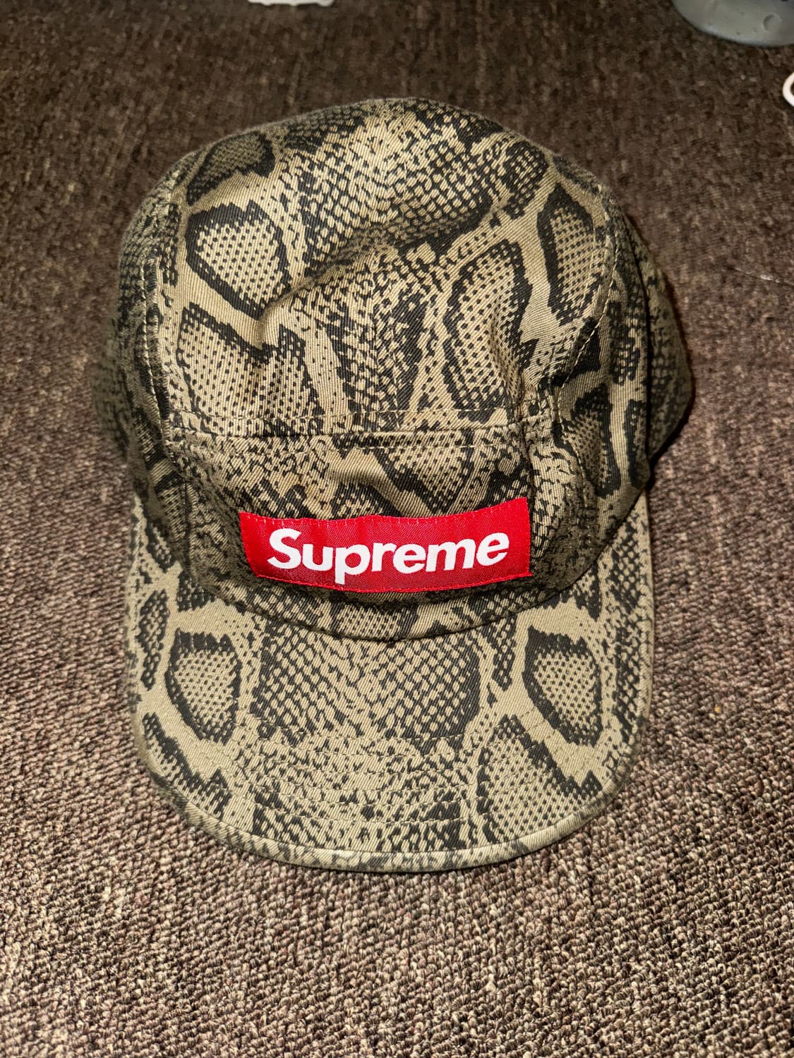 Supreme Snakeskin Mesh Camp Cap 상품이미지1