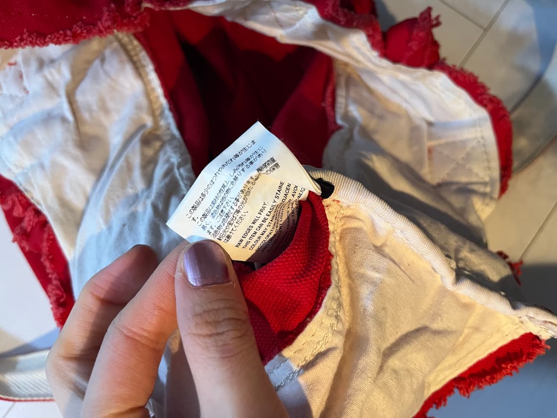 꼼데가르송 트리콧 캠버스 프릴 백 상품이미지4