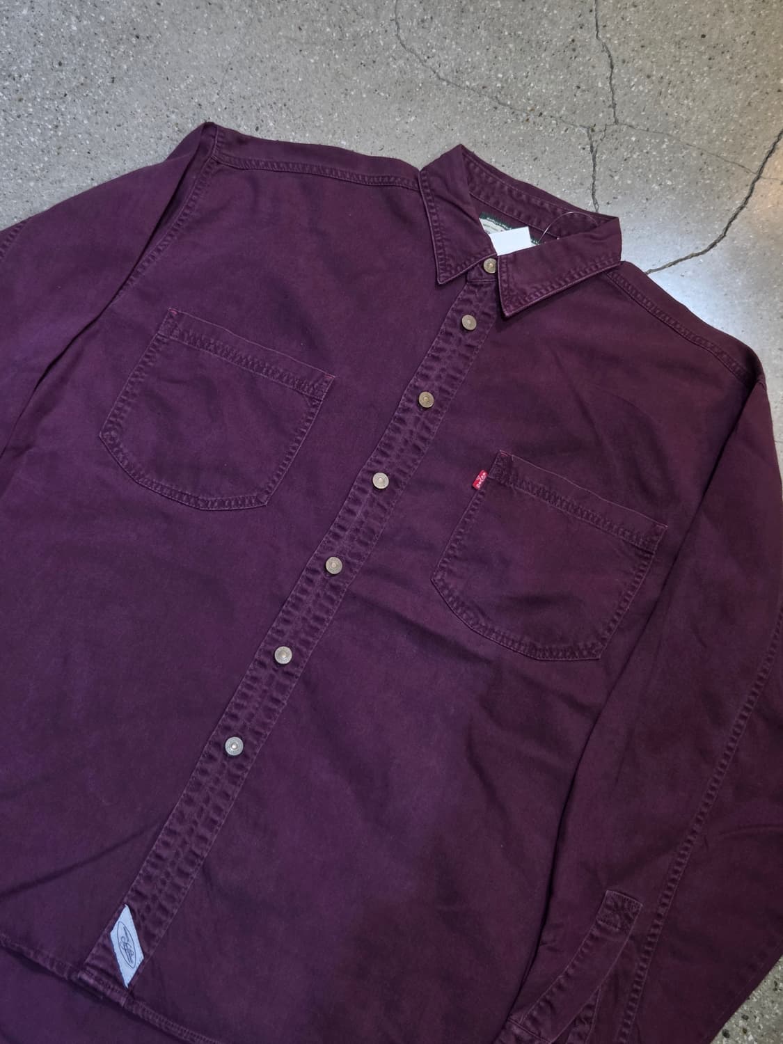 Levis 리바이스 퍼플 긴팔셔츠 상품이미지1