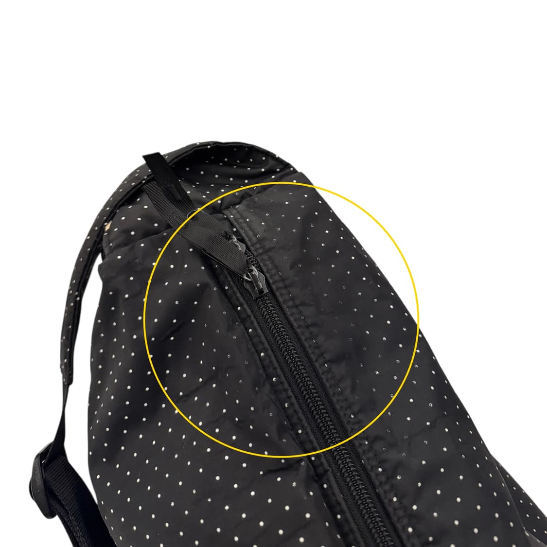 포터 헤드포터 블랙뷰티 도트 숄더백 블랙/화이트 상품이미지6