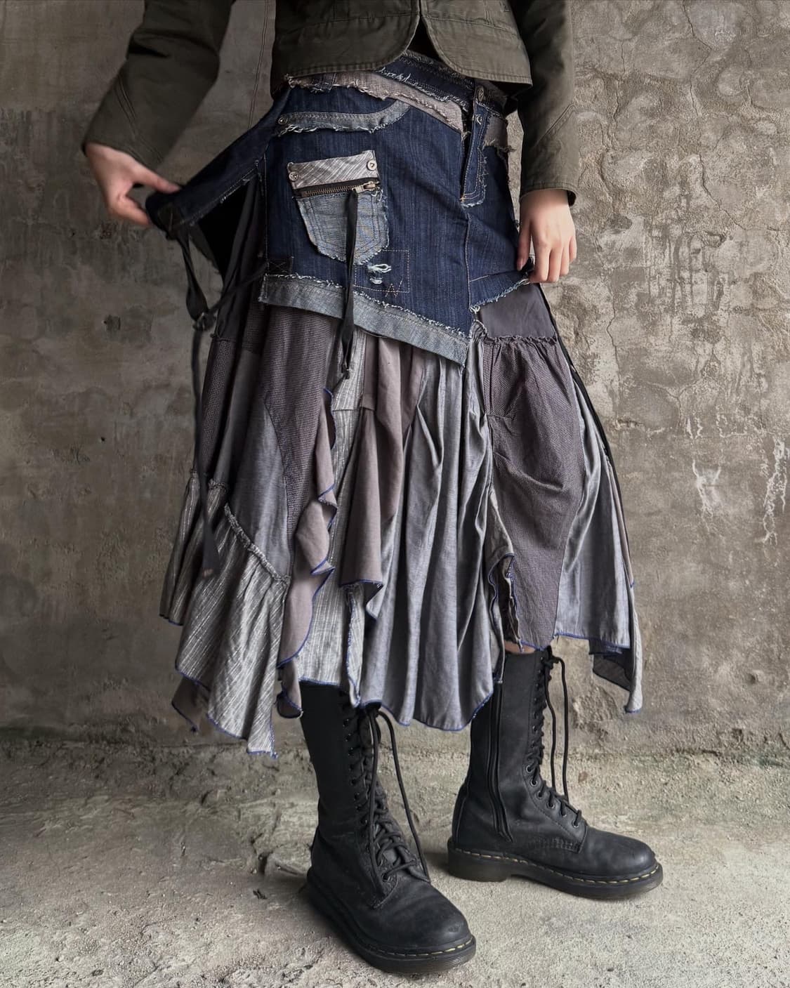 Patch Detail Skirt 상품이미지2