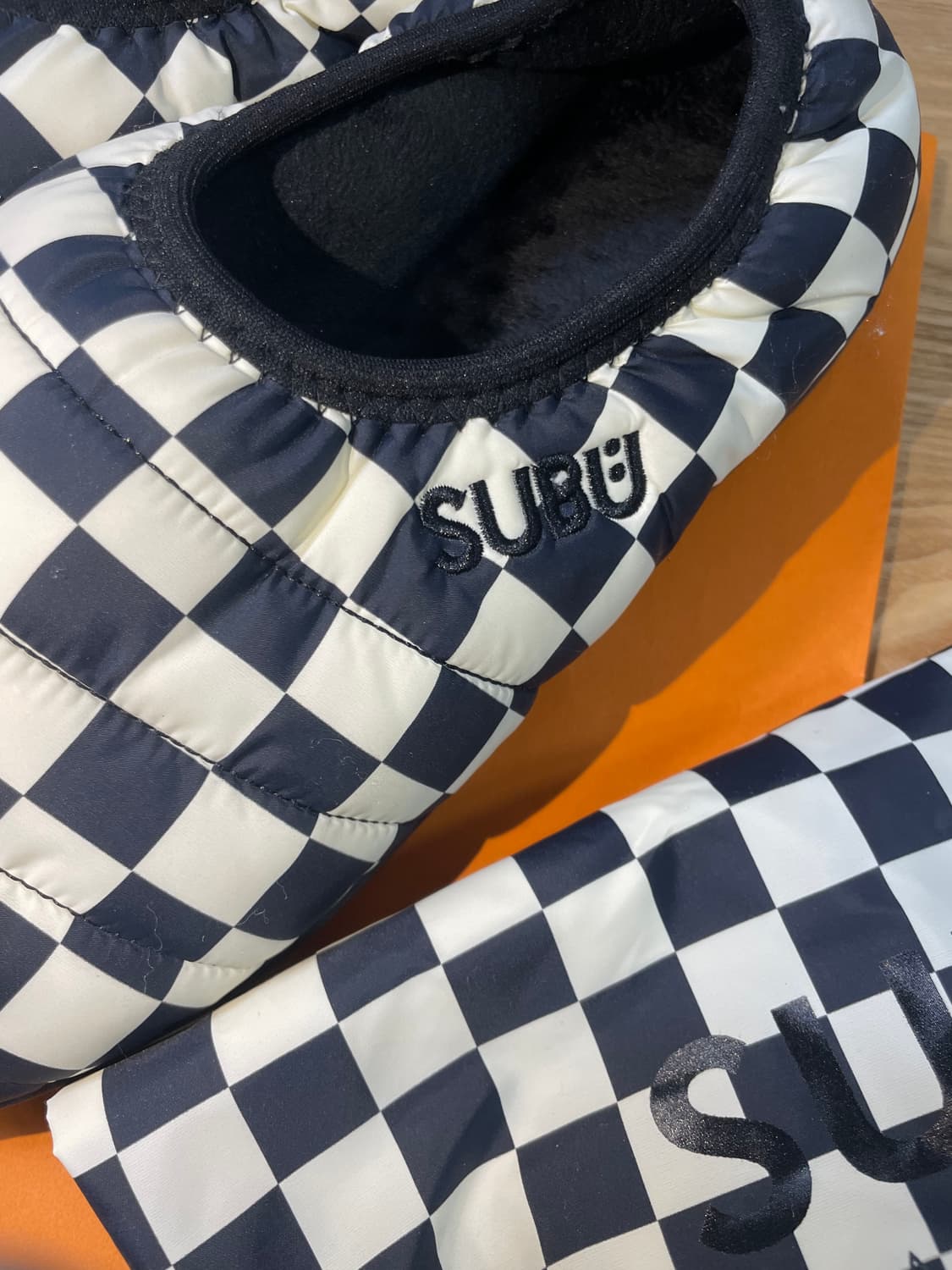 SUBU×ETC SEOUL 1사이즈 (250-260) 네이비×화이트 체커 상품이미지2