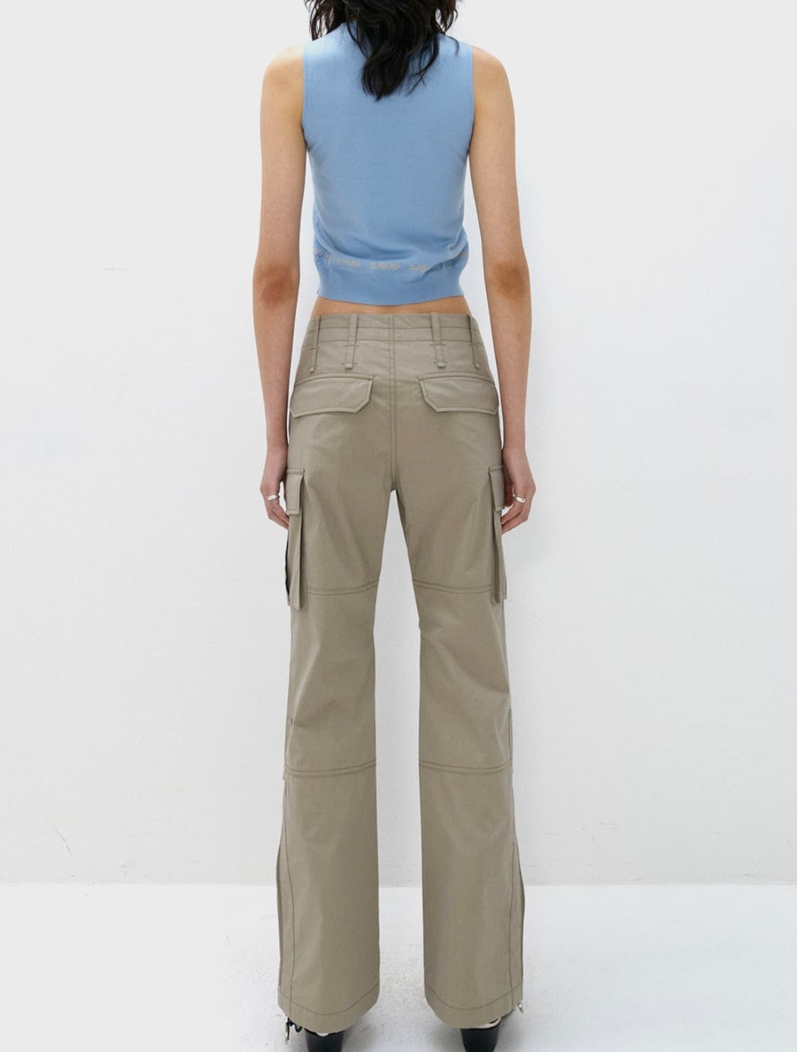 S/E/O SLIM POCKET PANTS KHAKI 상품이미지4