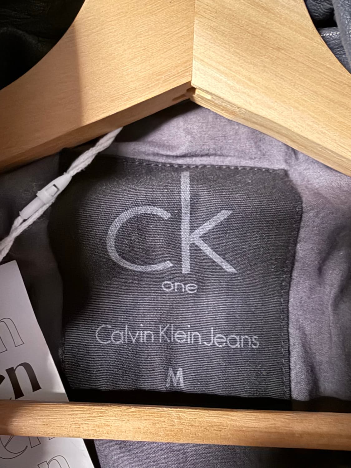 M 캘빈클라인 CK Jeans 양가죽 라이더 자켓 그레이 상품이미지7