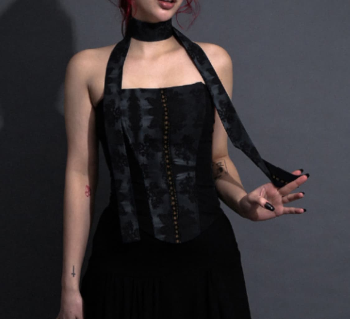 달링유어배드 프린트 코르셋 ROMANTIC PRINTED CORSET 상품이미지1