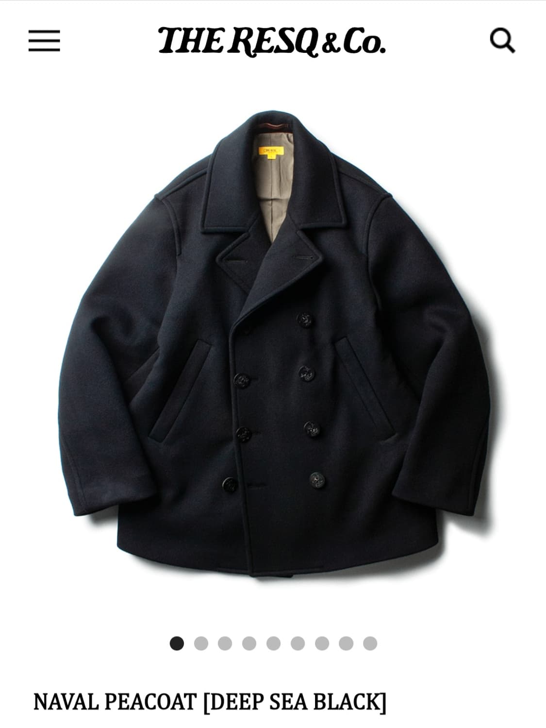 더레스큐 25FW 피코트 XL 새상품  상품이미지1