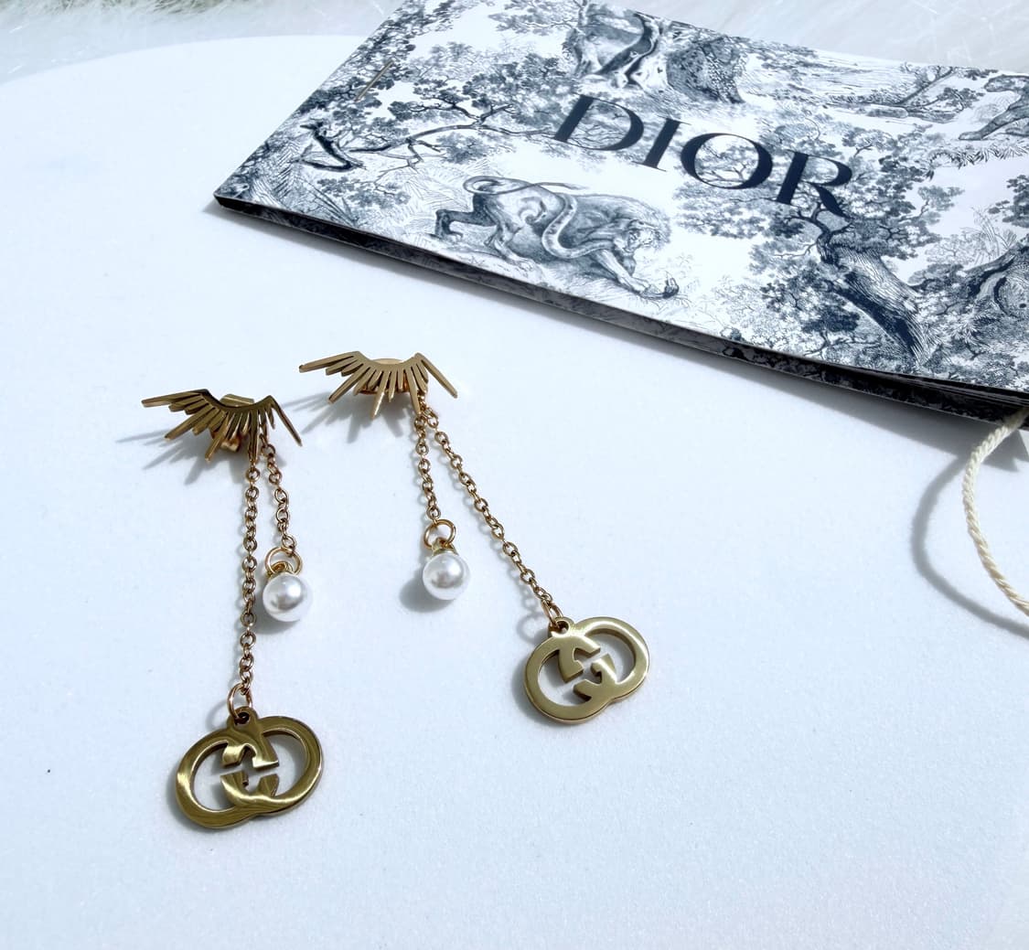 구찌 유니크 드롭 이어링 골드 상품이미지4