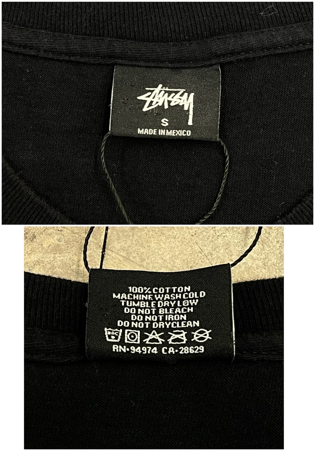 스투시 월드투어 반팔티 블랙 S #csz3812 상품이미지3