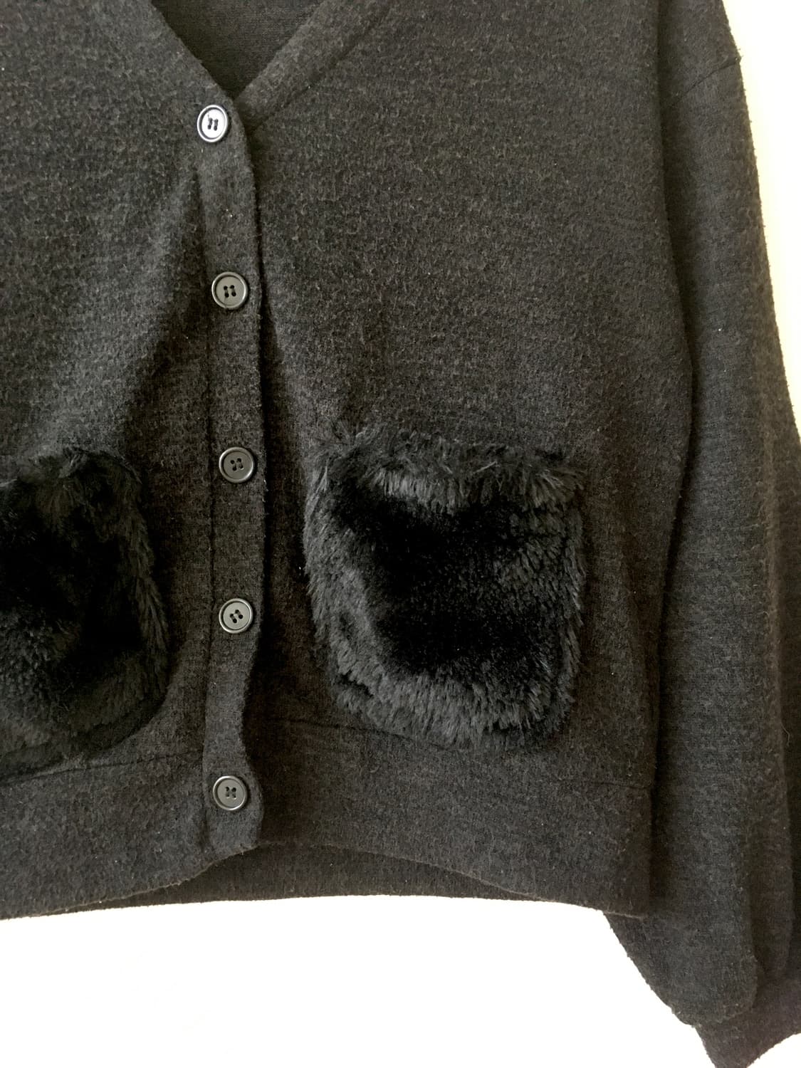 퍼 주머니 가디건 상품이미지6