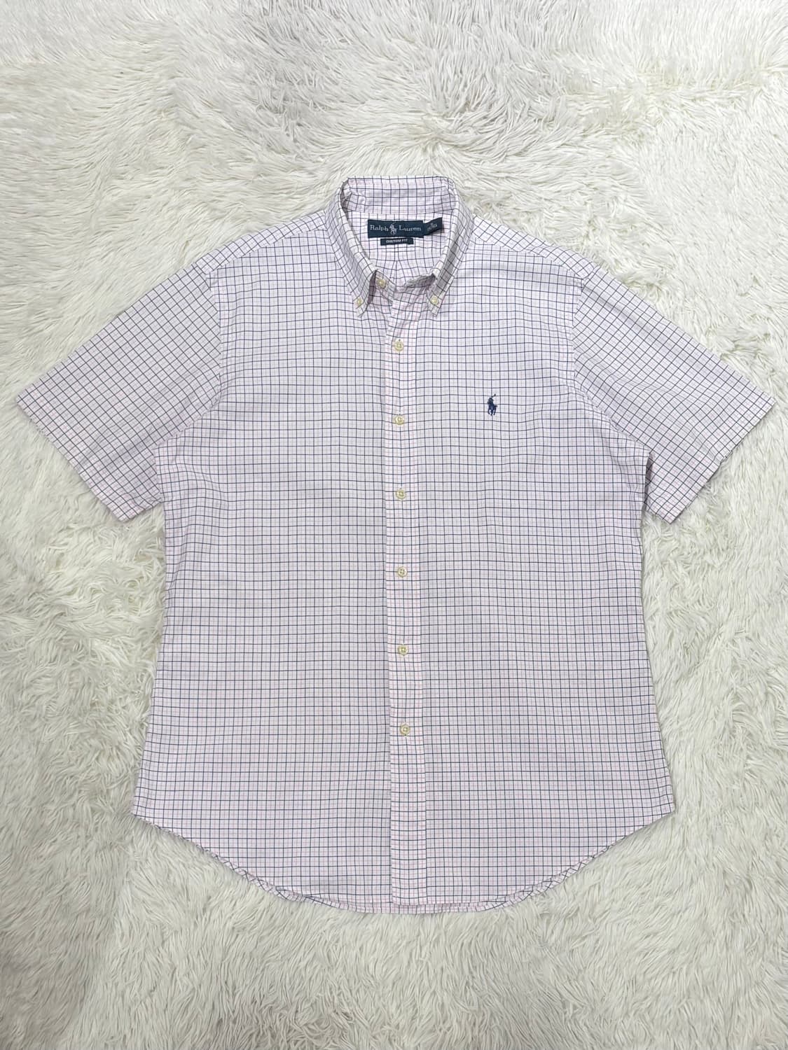 폴로랄프로렌 네이비포니 체크 반팔 셔츠 상품이미지3