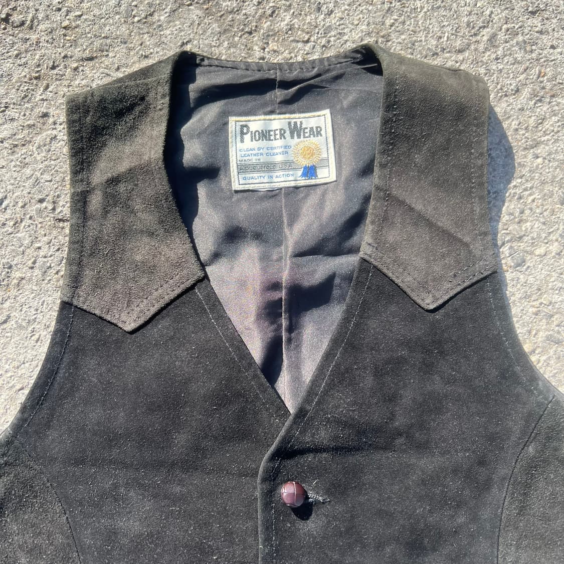 80~90‘s Pioneer Wear 웨스턴 스웨이드 베스트 상품이미지2