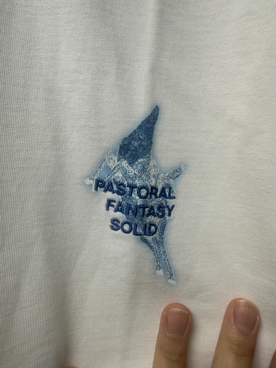 솔리드옴므 25ss 화이트 디어 백로고 반팔 티셔츠 52사이즈 상품이미지3