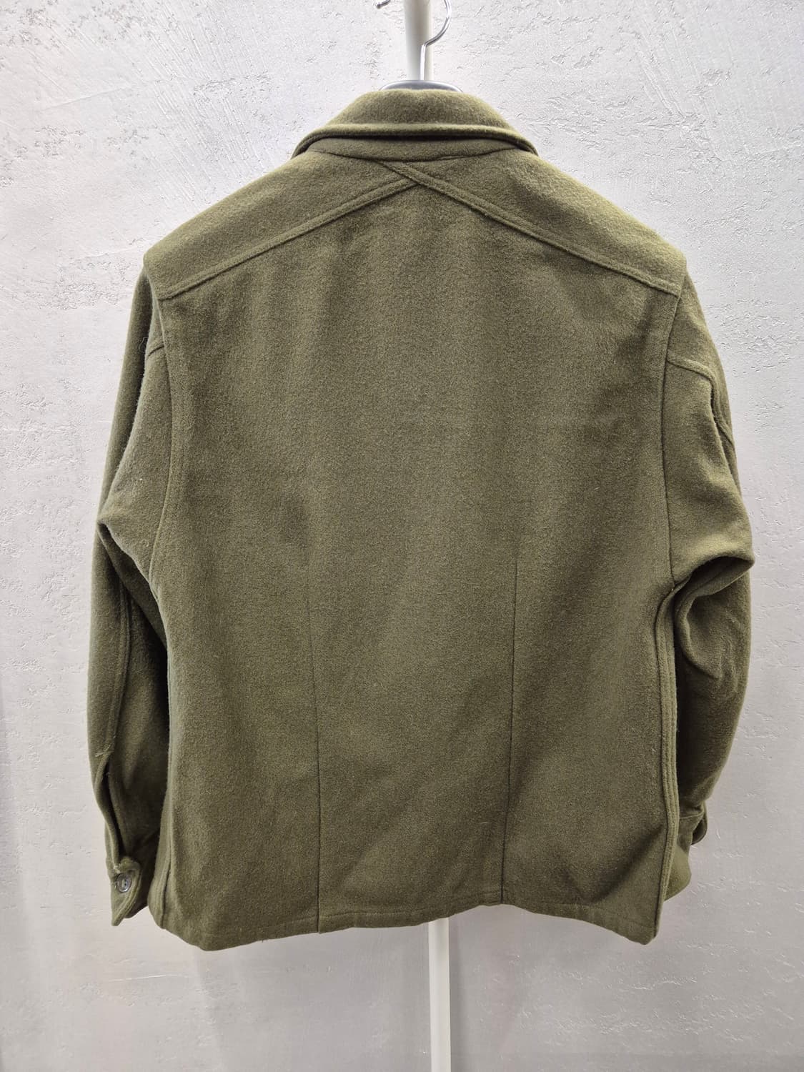 미군 빈티지 울 필드 셔츠 올리브 S 상품이미지3