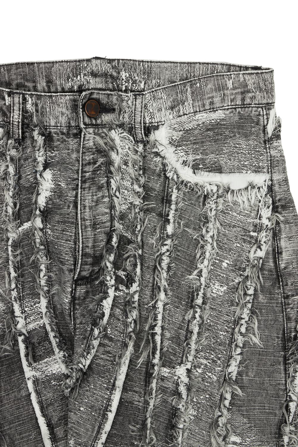 새상품 탁 TAAKK 블랙 케미컬 웨이빙데님 2사이즈  상품이미지4