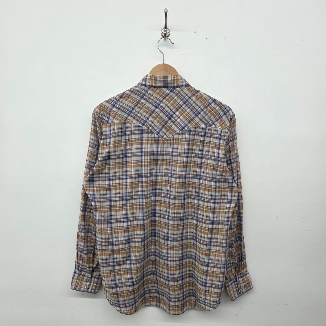 리바이스 웨스턴 체크 셔츠 남방 여L 상품이미지6