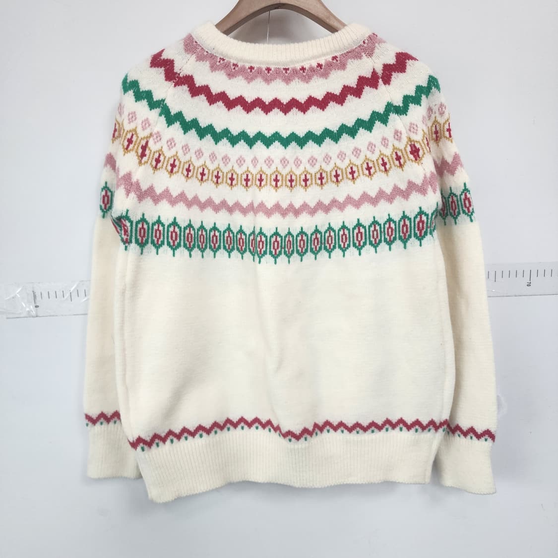 플라워 노르딕 가디건 아이보리 상품이미지4