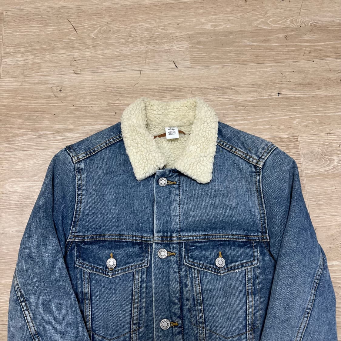 엔 데님 여성 양털 카라 롱 데님 청자켓 [중청] 32 상품이미지2