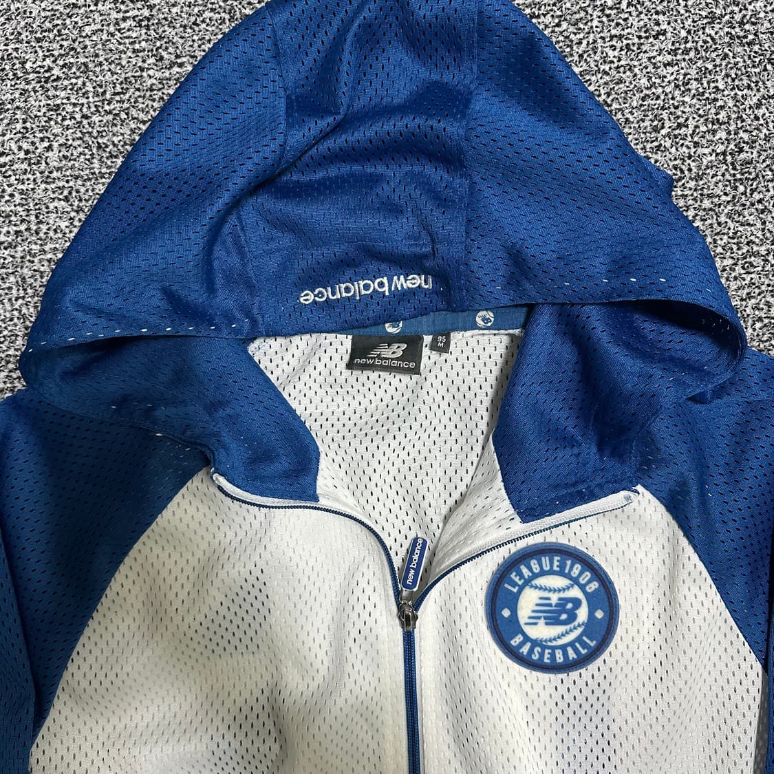 (95) 뉴발란스 블루/화이트 메쉬 후드집업 상품이미지2