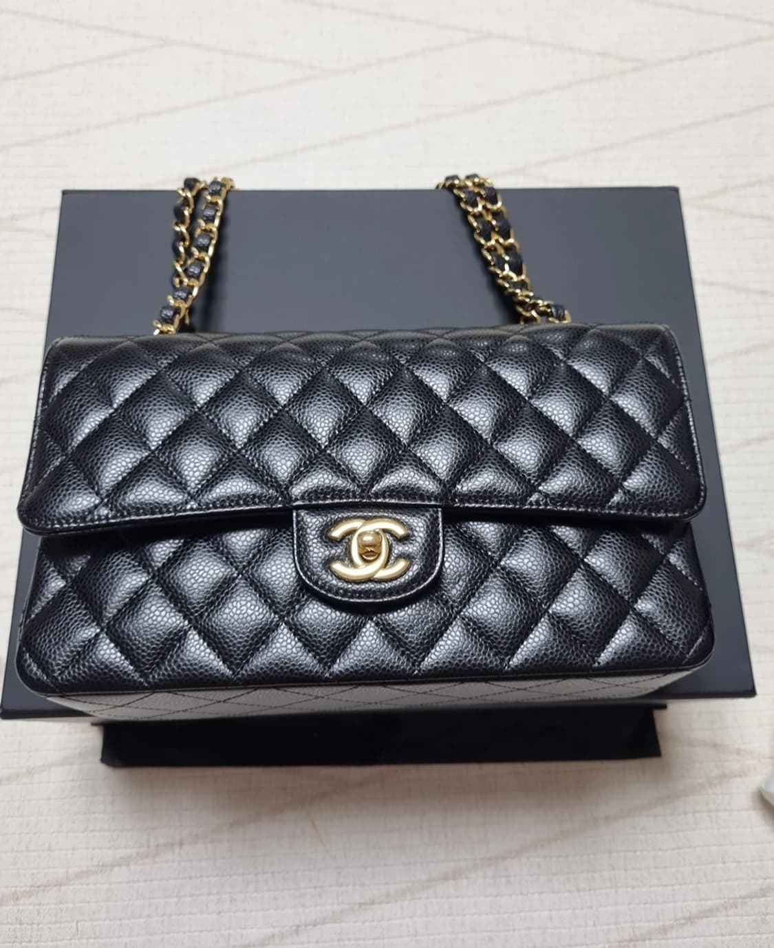 (정품)샤넬 클래식 캐비어 금장 급처! 상품이미지2