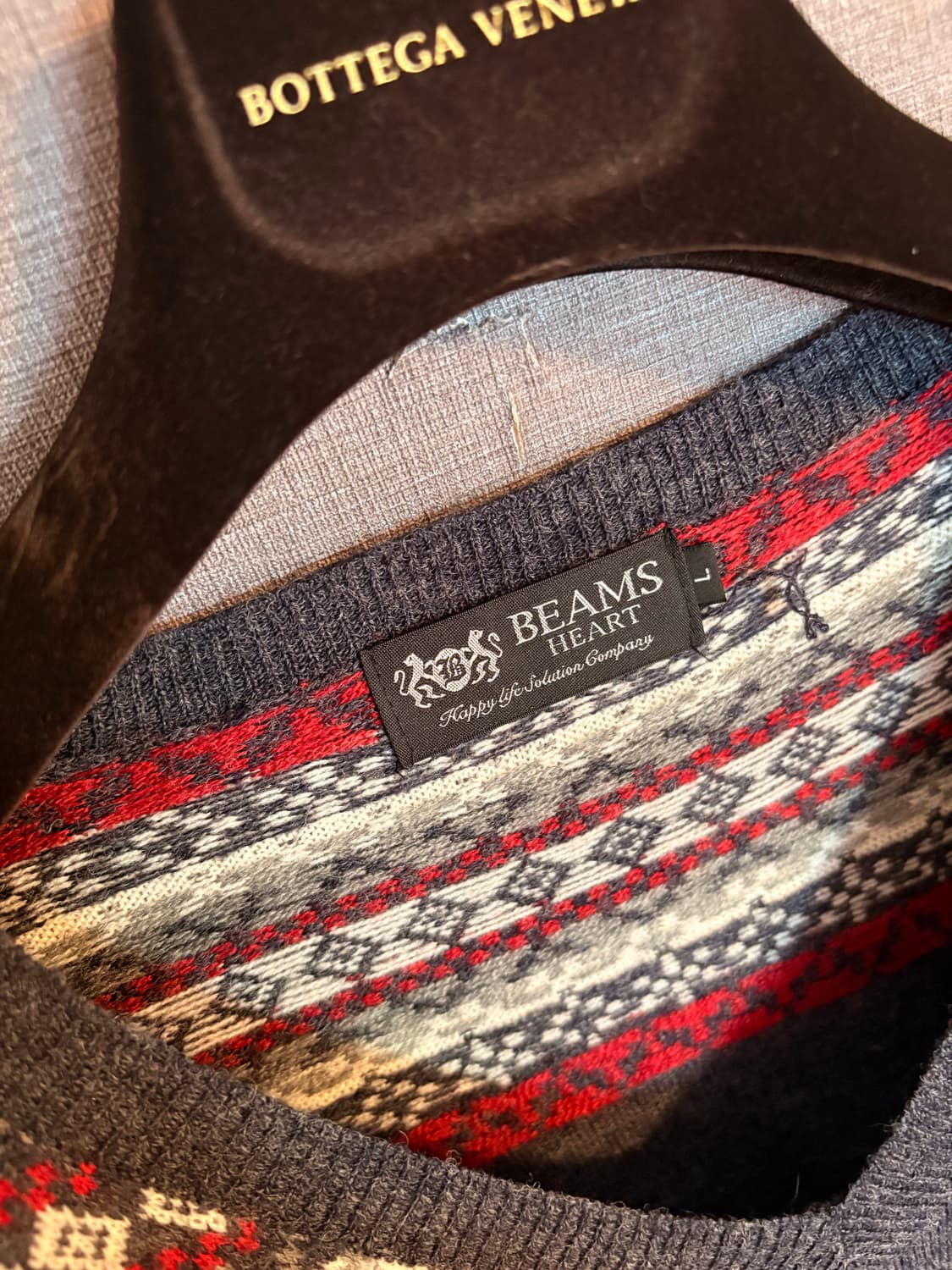 BEAMS HEART 노르딕 패턴 니트 Japan 상품이미지2