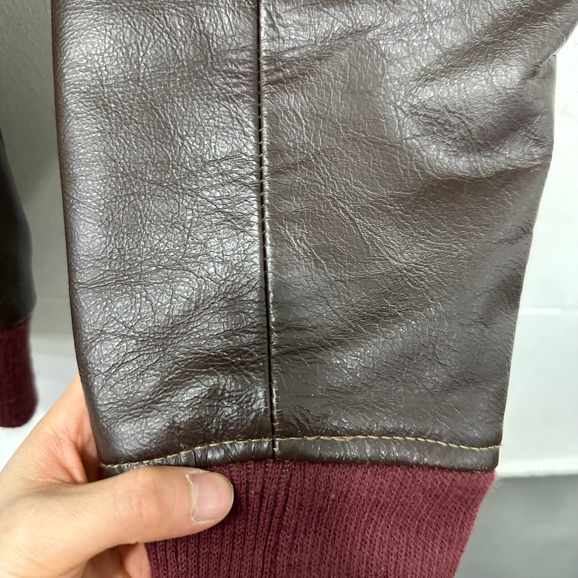 일본 Twnty works A-2 플라이트 가죽자켓 상품이미지8