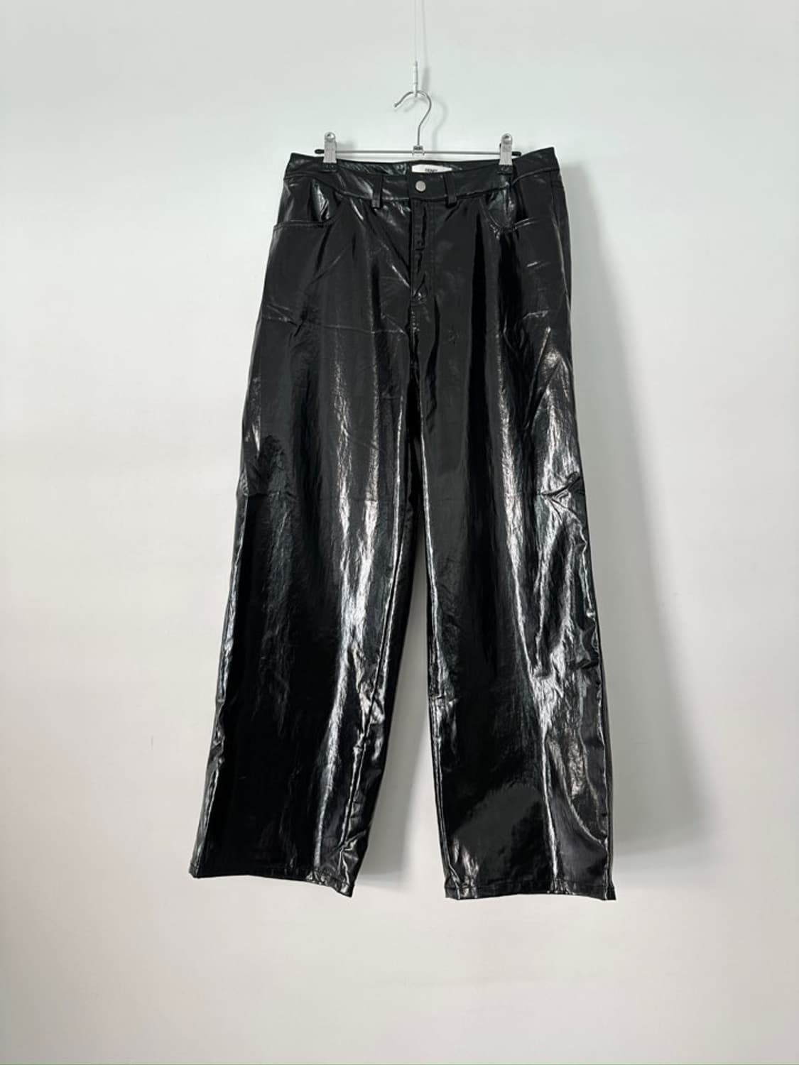 DEINET straight coated glossy pants 상품이미지1