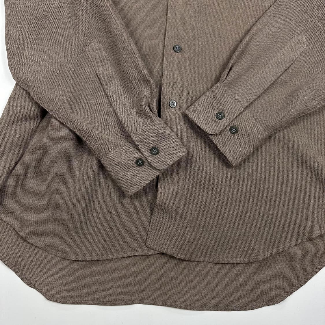 VTG 빈티지 재팬 브라운 오버핏 셔츠 (XL) 상품이미지3