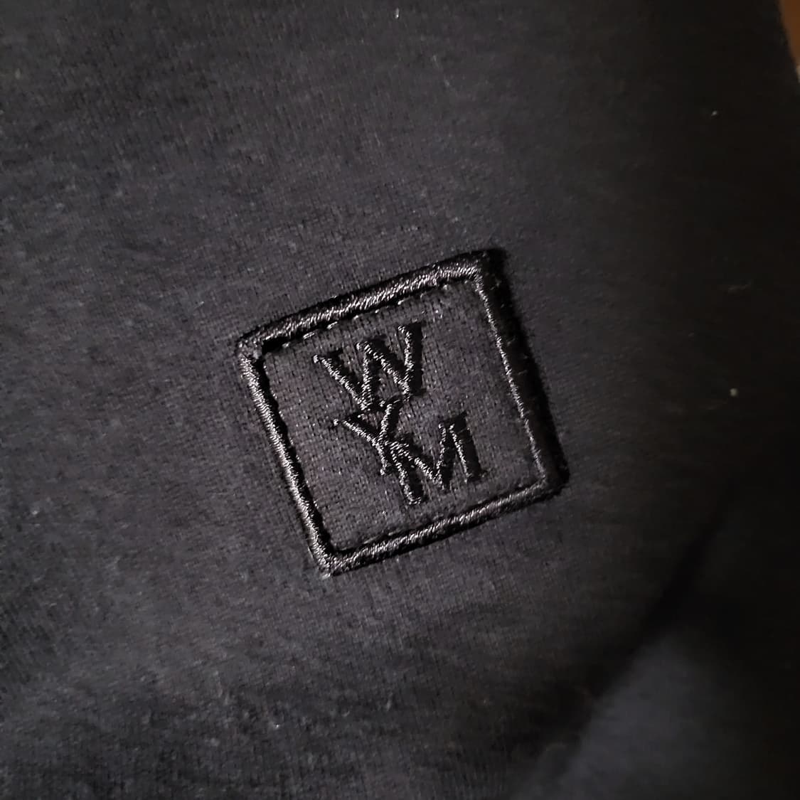 24SS 우영미 젤리피쉬 백로고 후드티 50사이즈 블랙 상품이미지4