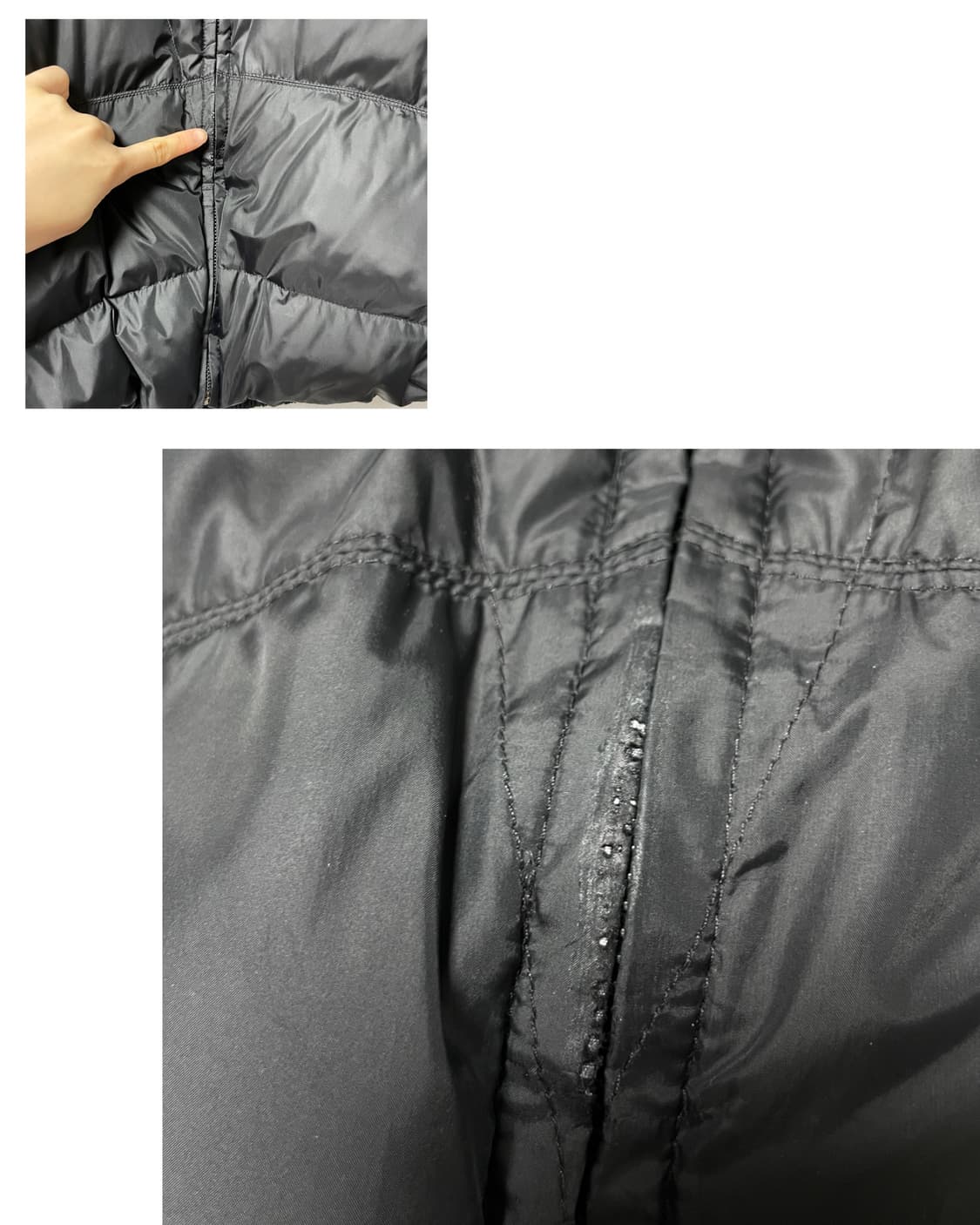 SYSTEM 시스템 여성 오버핏 하이넥 셔링 구스다운 숏패딩 _ 블랙 상품이미지10