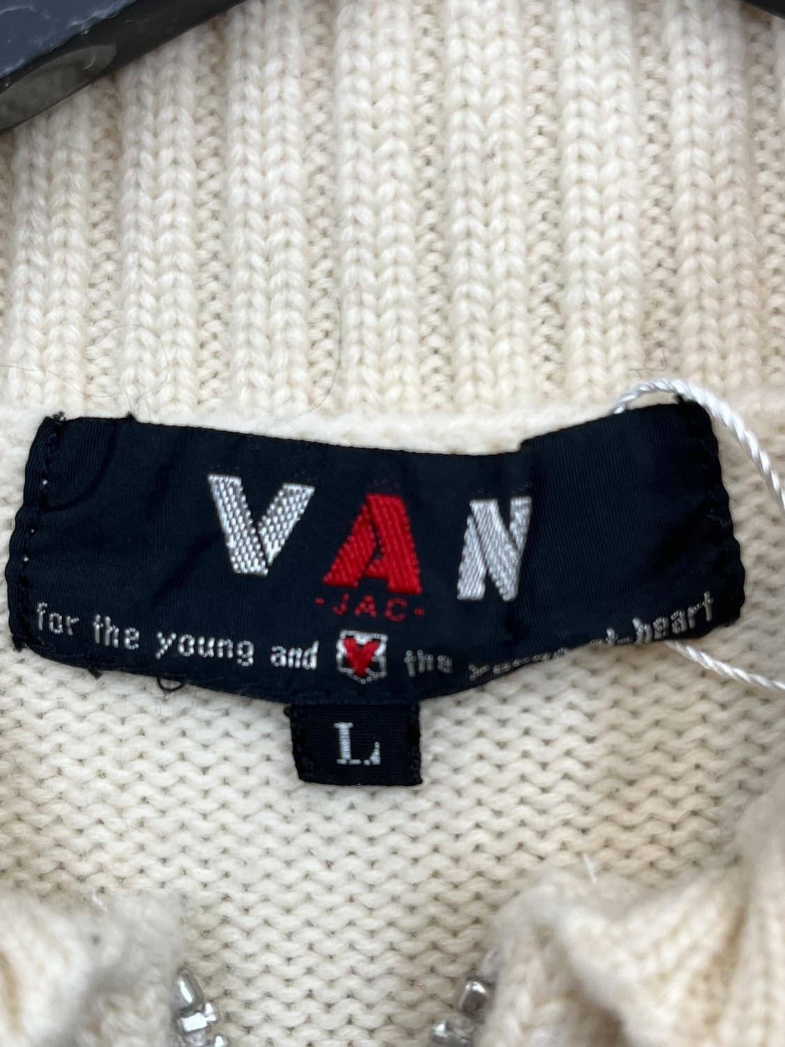 반작 스포츠 레터맨 집업 니트 상품이미지7