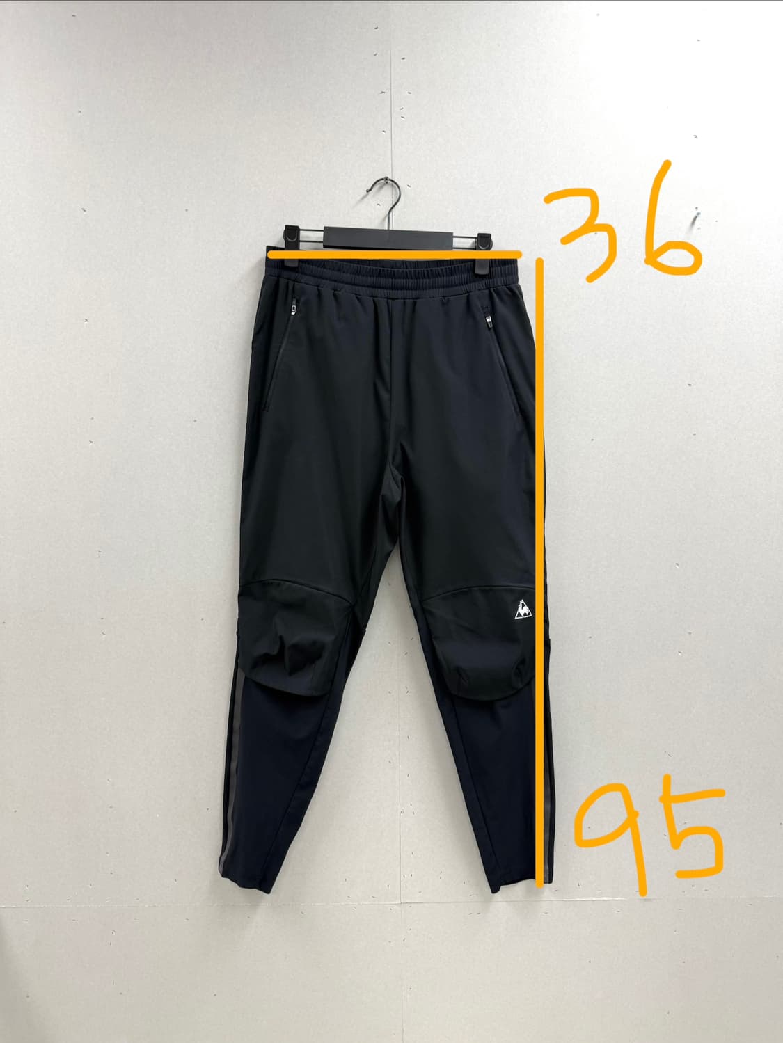남성 90 L / 르꼬끄 트레이닝 팬츠 블랙 상품이미지2