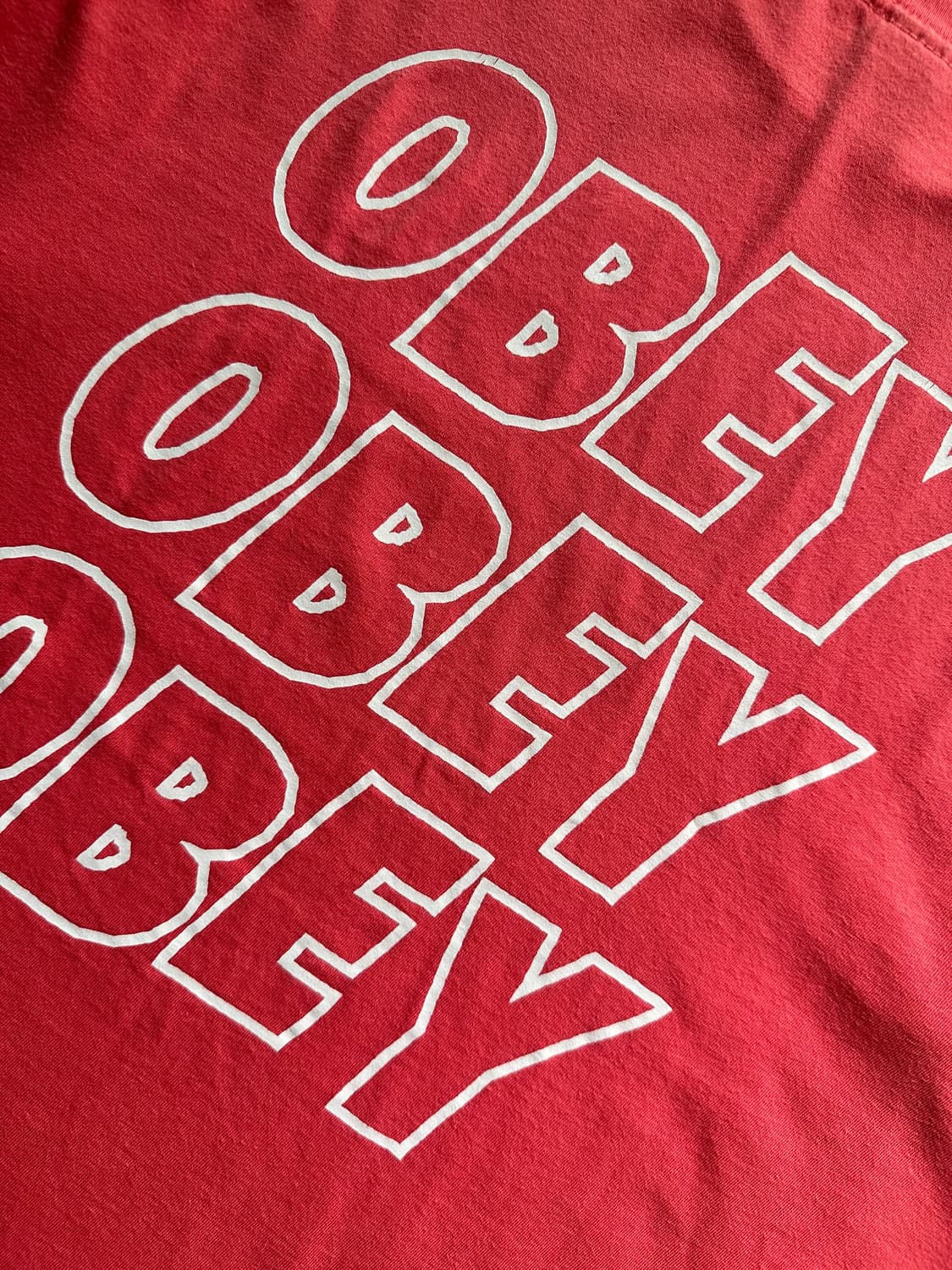 오베이 OBEY 점블드 아이즈 반팔 티셔츠 핑크 L 상품이미지4