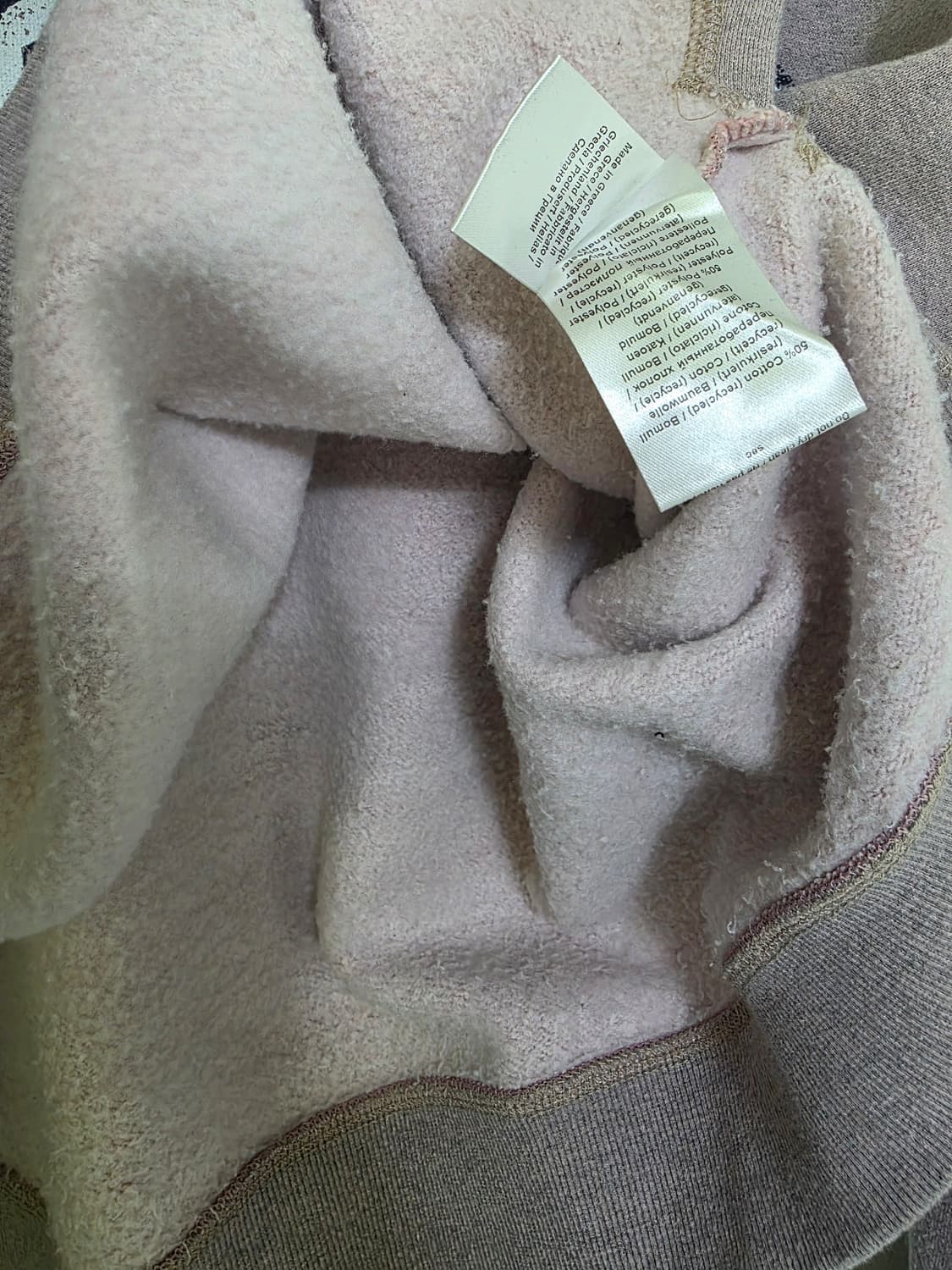 가니 GANNI 스마일 핑크보카시 그레이 기모 스웻셔츠 S 상품이미지5