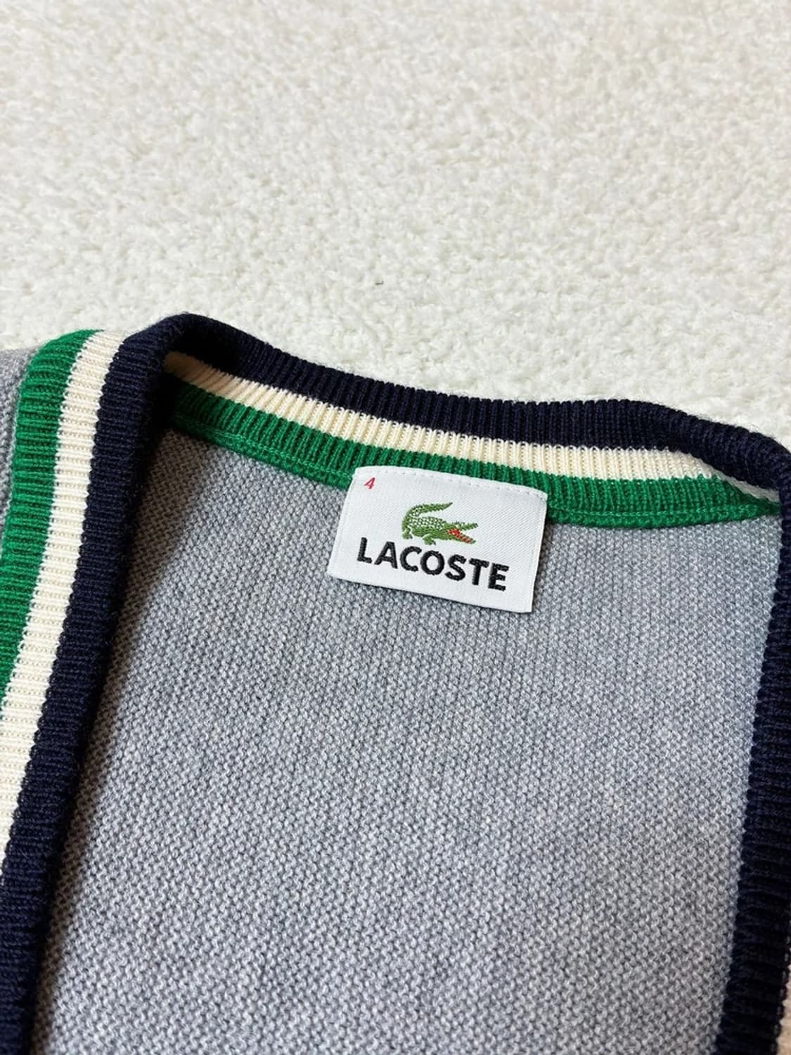 라코스테 울 베이직 니트 가디건 PN6781 상품이미지4