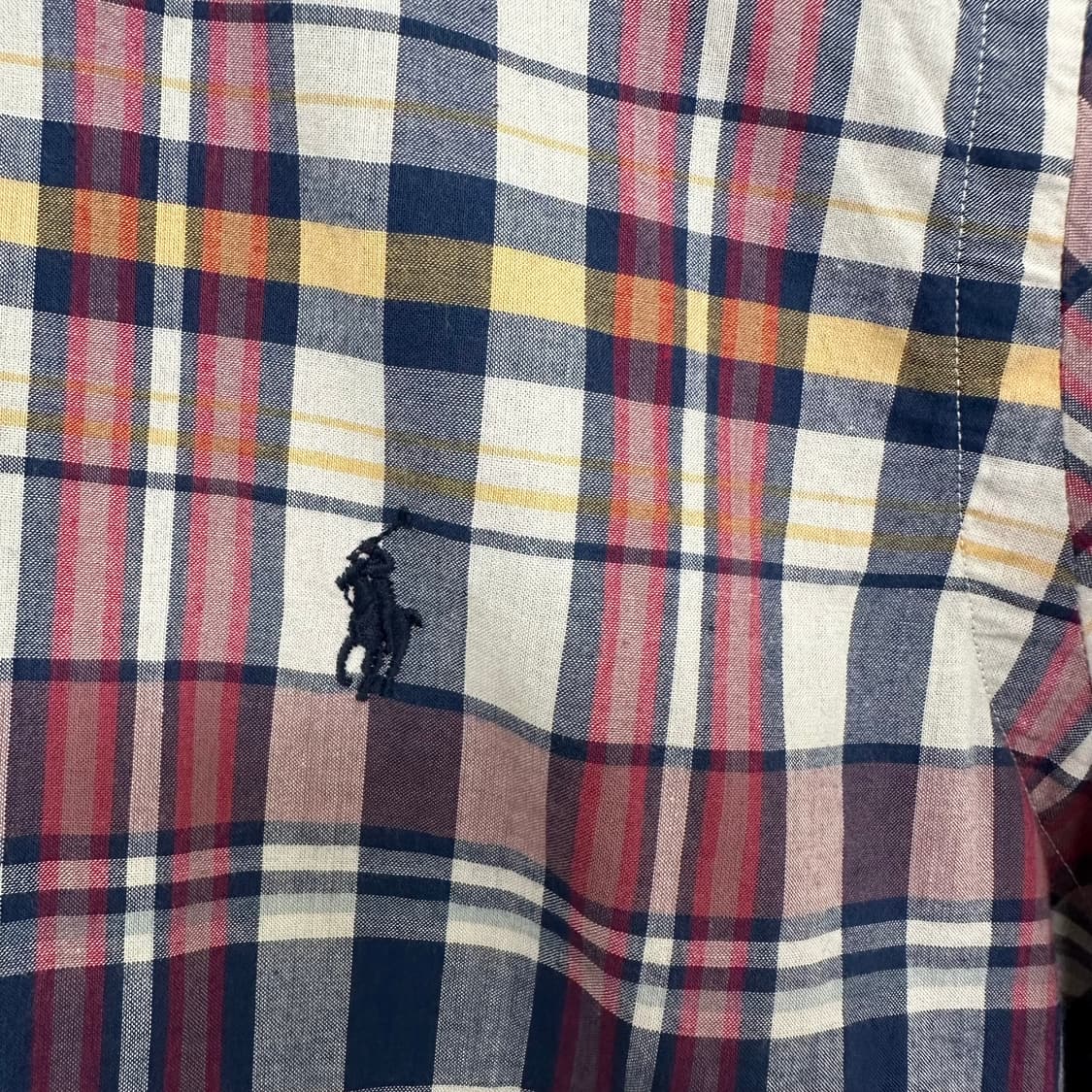 랄프로렌 남자 면 체크 반팔셔츠 S  PPD  상품이미지5