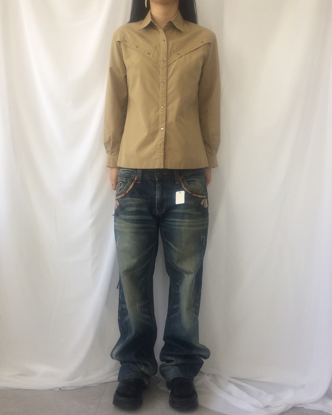 Stud point western mood jacket 상품이미지6