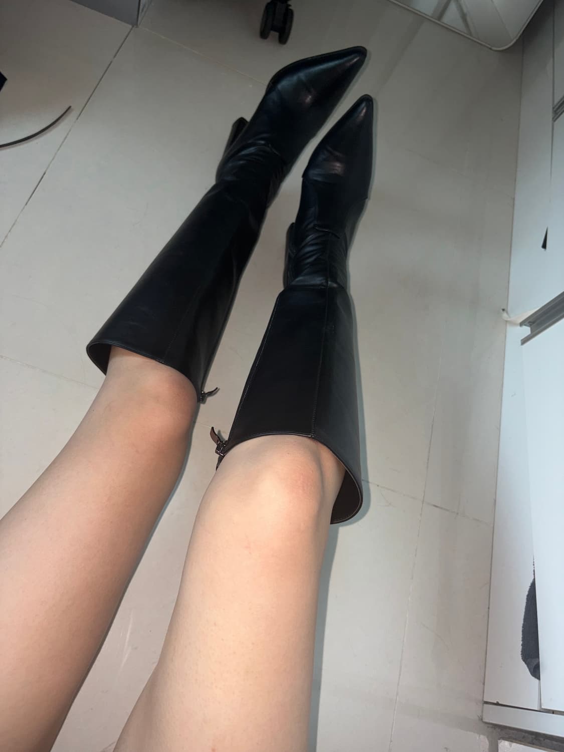 레더 롱 부츠  상품이미지3