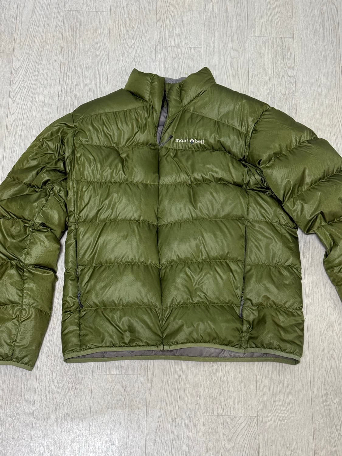 (M) 몽벨 알파인 일본 빈티지 경량 다운 그린 상품이미지1