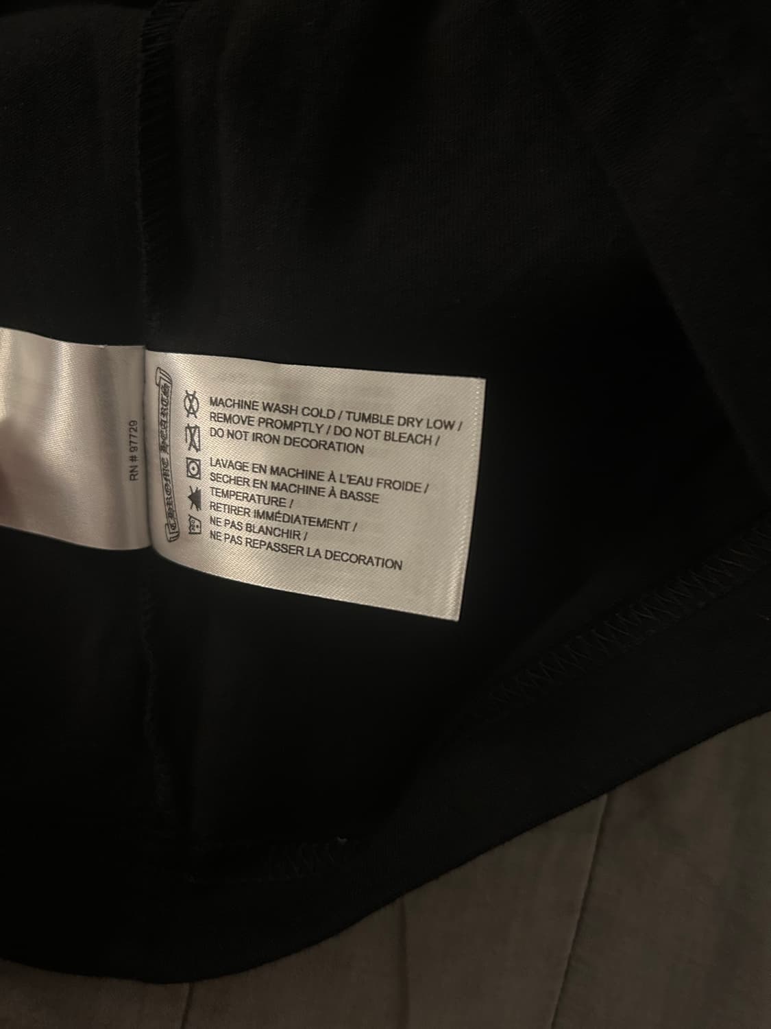 크롬하츠 스크롤 로고 롱슬리브 L (영수증) 상품이미지5