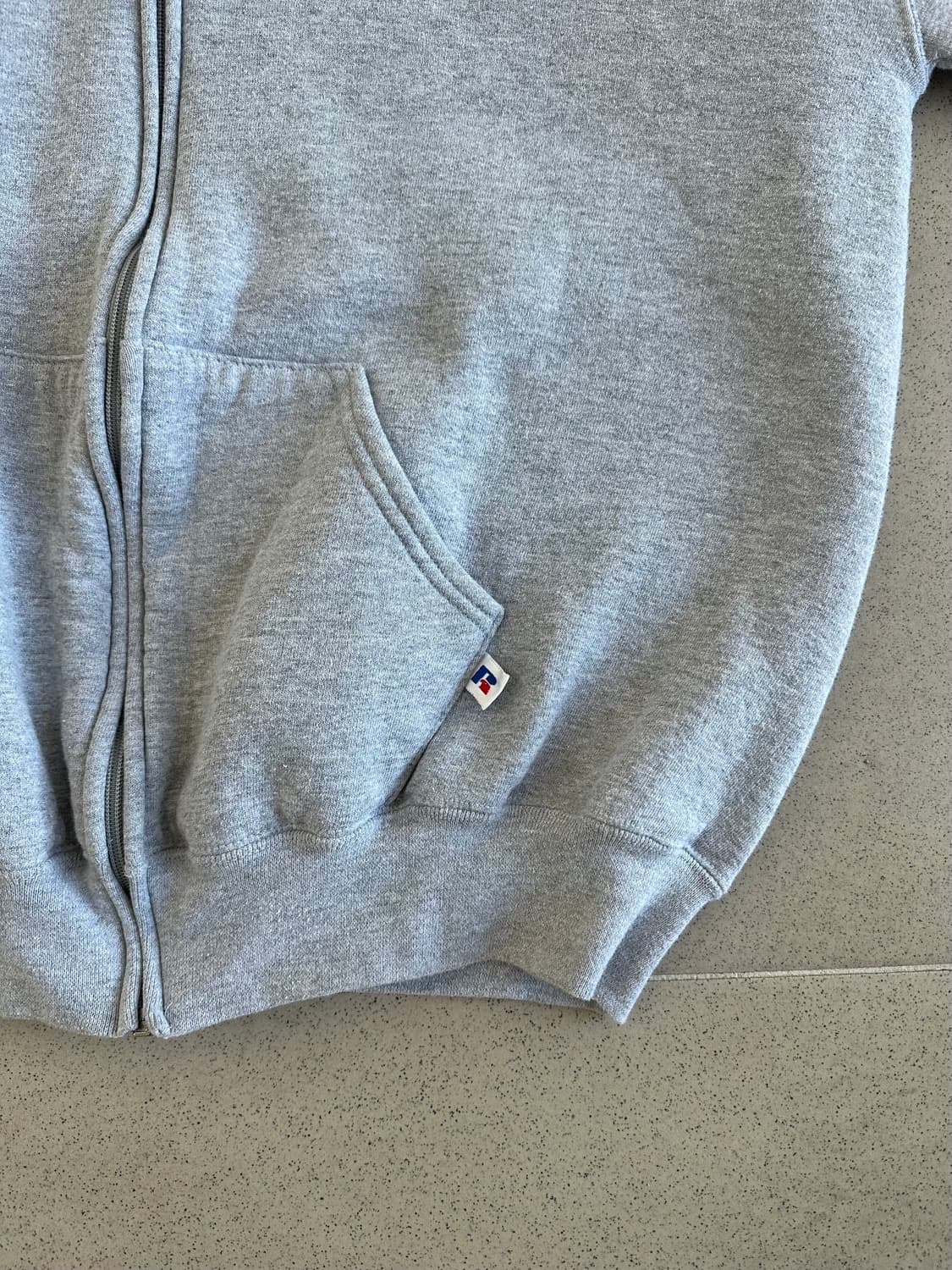 90s 빈티지 러셀 후드집업 그레이 XL USA 상품이미지3