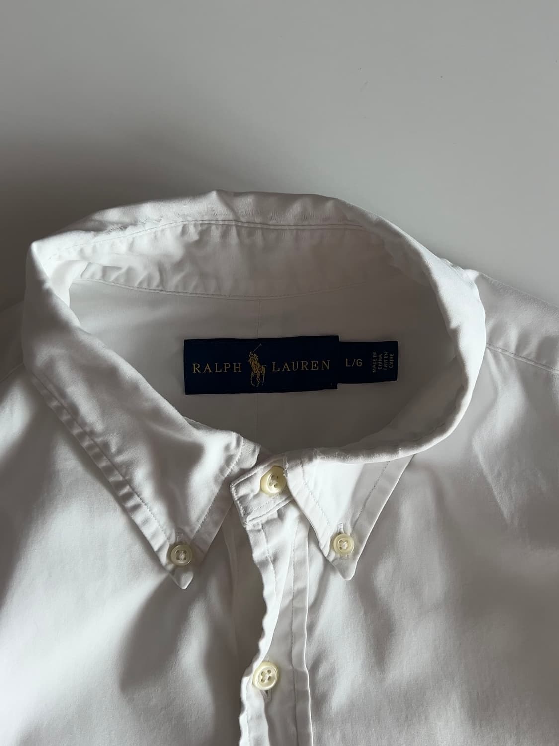 폴로 랄프로렌 화이트 셔츠 L 상품이미지6
