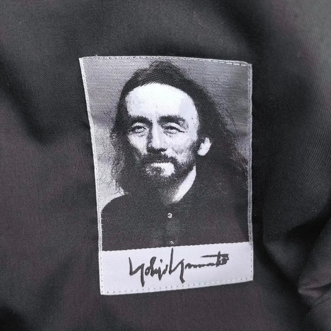 요지 야마모토 카우레더 레터링 토트백 상품이미지4