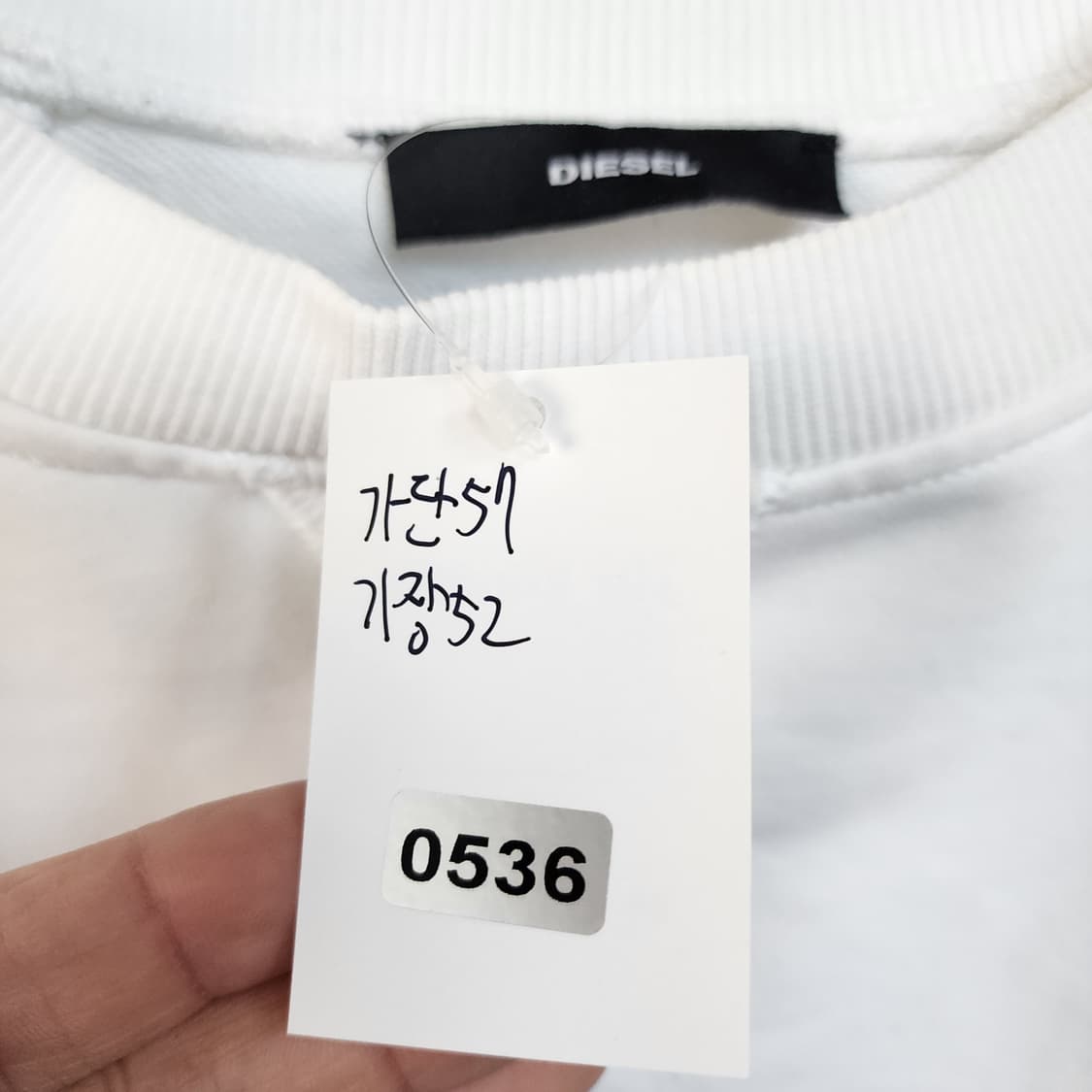 디젤 화이트 레이어드 맨투맨 상품이미지9