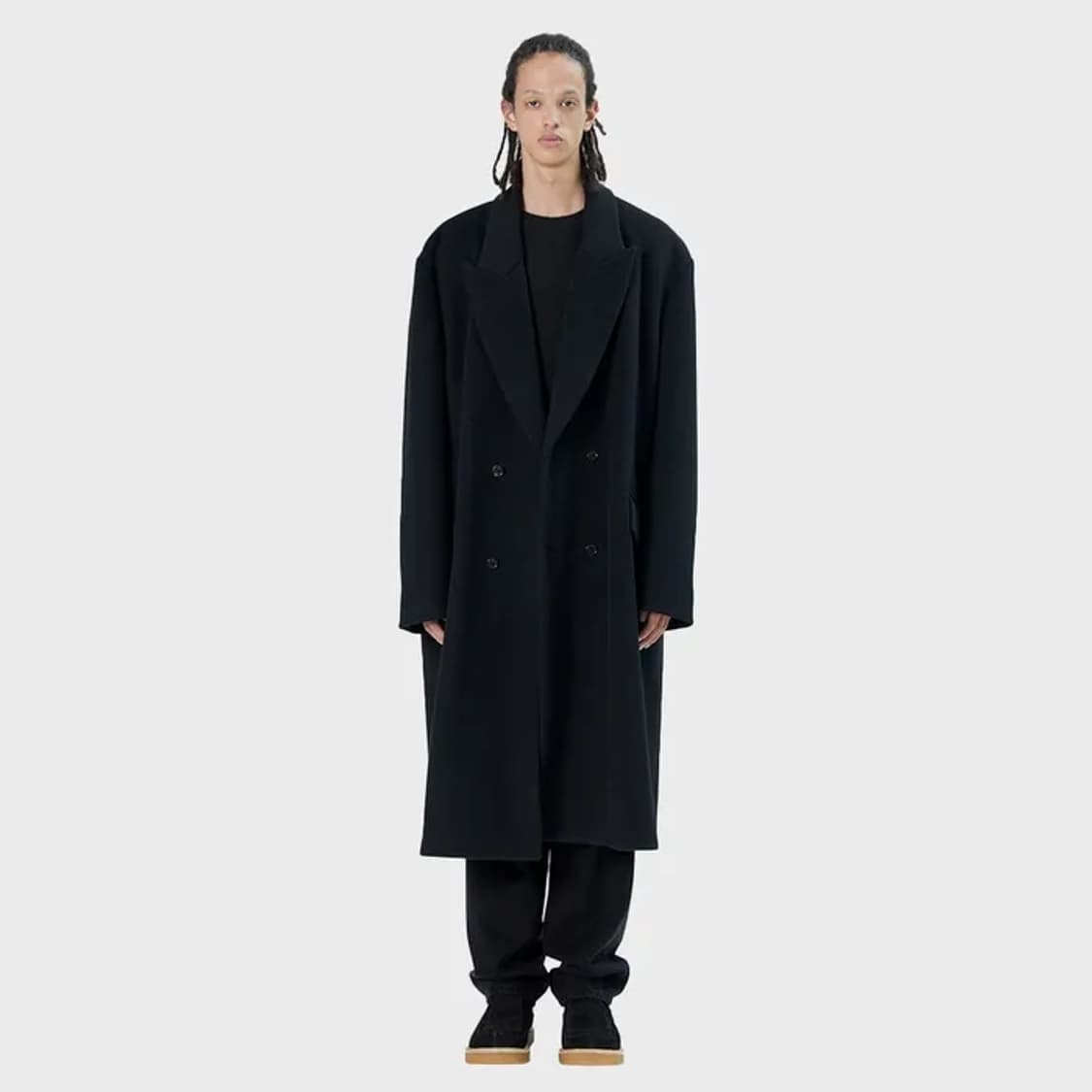 21FW DOUBLE BREASTED COAT (BLACK) 상품이미지1