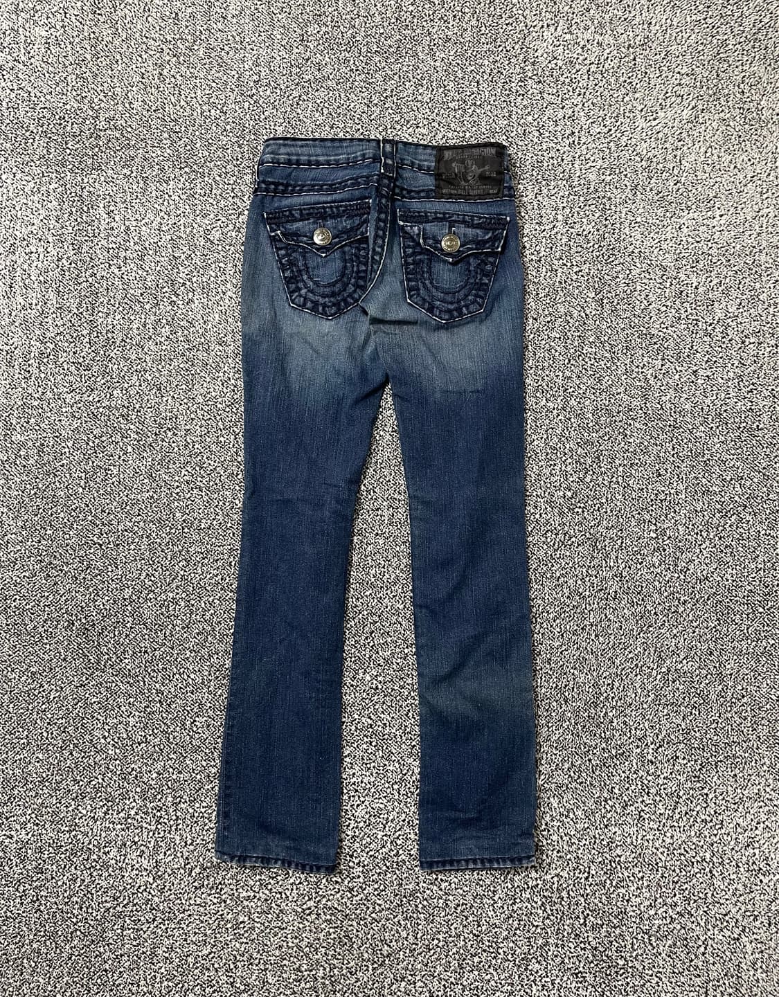 빈티지9. 트루릴리전 로우라이즈 워시드 슬림핏 진 데님팬츠 청바지 상품이미지2