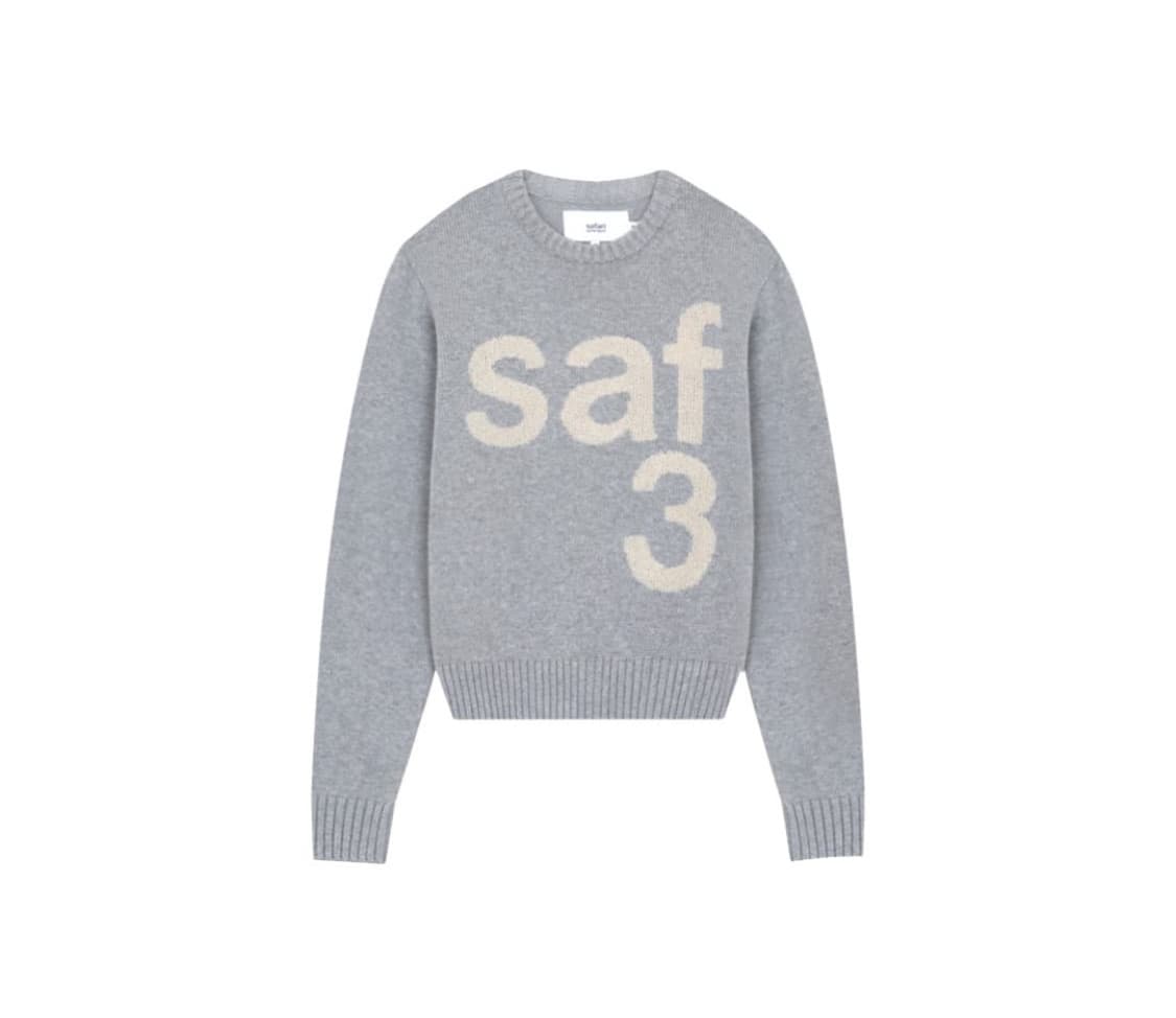 (새상품) 사파리스팟 1/2 베이직 니트 그레이 1사이즈 상품이미지1