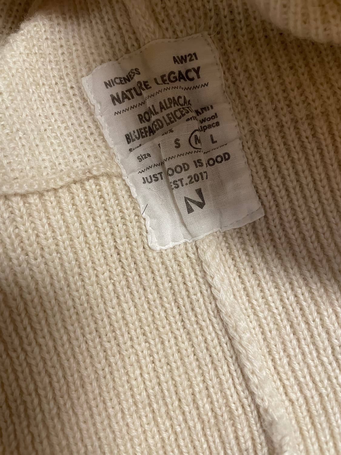 [M] 나이스네스 graham 울 알파카 니트  상품이미지4