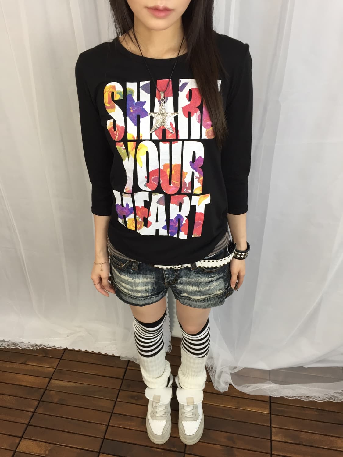 Japanese Vintage Floral Graphic Top Size 상품이미지2