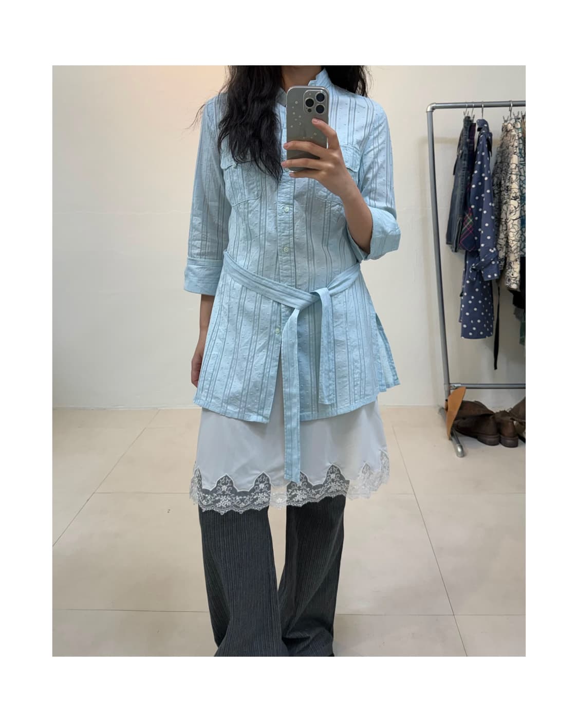 빈티지 슬립 원피스 상품이미지4