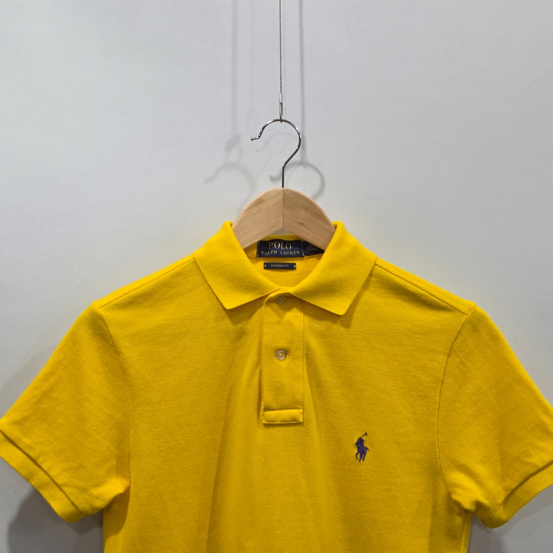 폴로랄프로렌 우먼 피케 카라 옐로우 반팔티 XS  상품이미지2